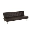 Canapé convertible en cuir synthétique, design moderne et compact