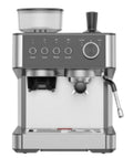 ZACHVO Machine à café filtre, machine à espresso avec moulin, 30 moutures, 15 bars, blanc