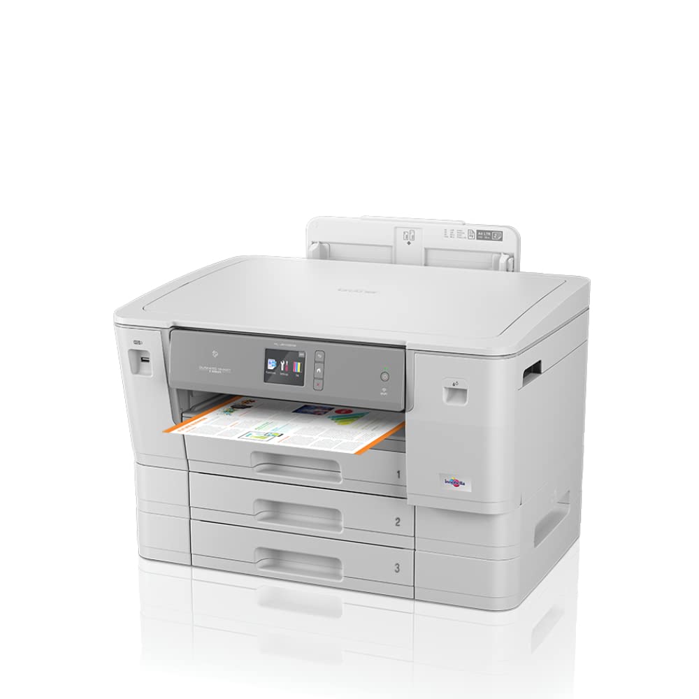 Brother HL-J6010DW | Imprimante Jet d'encre Couleur | Format A3 |Wi-FI | NFC | Jusqu'à 30 Pages par Minute | Recto-Verso | Inclus Cartouches de Démarrage Haute Capacité