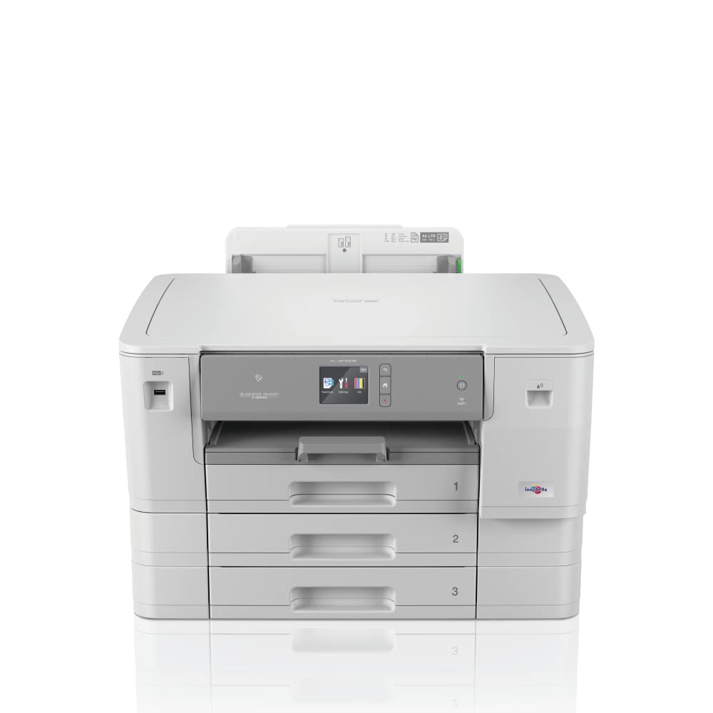 Brother HL-J6010DW | Imprimante Jet d'encre Couleur | Format A3 |Wi-FI | NFC | Jusqu'à 30 Pages par Minute | Recto-Verso | Inclus Cartouches de Démarrage Haute Capacité