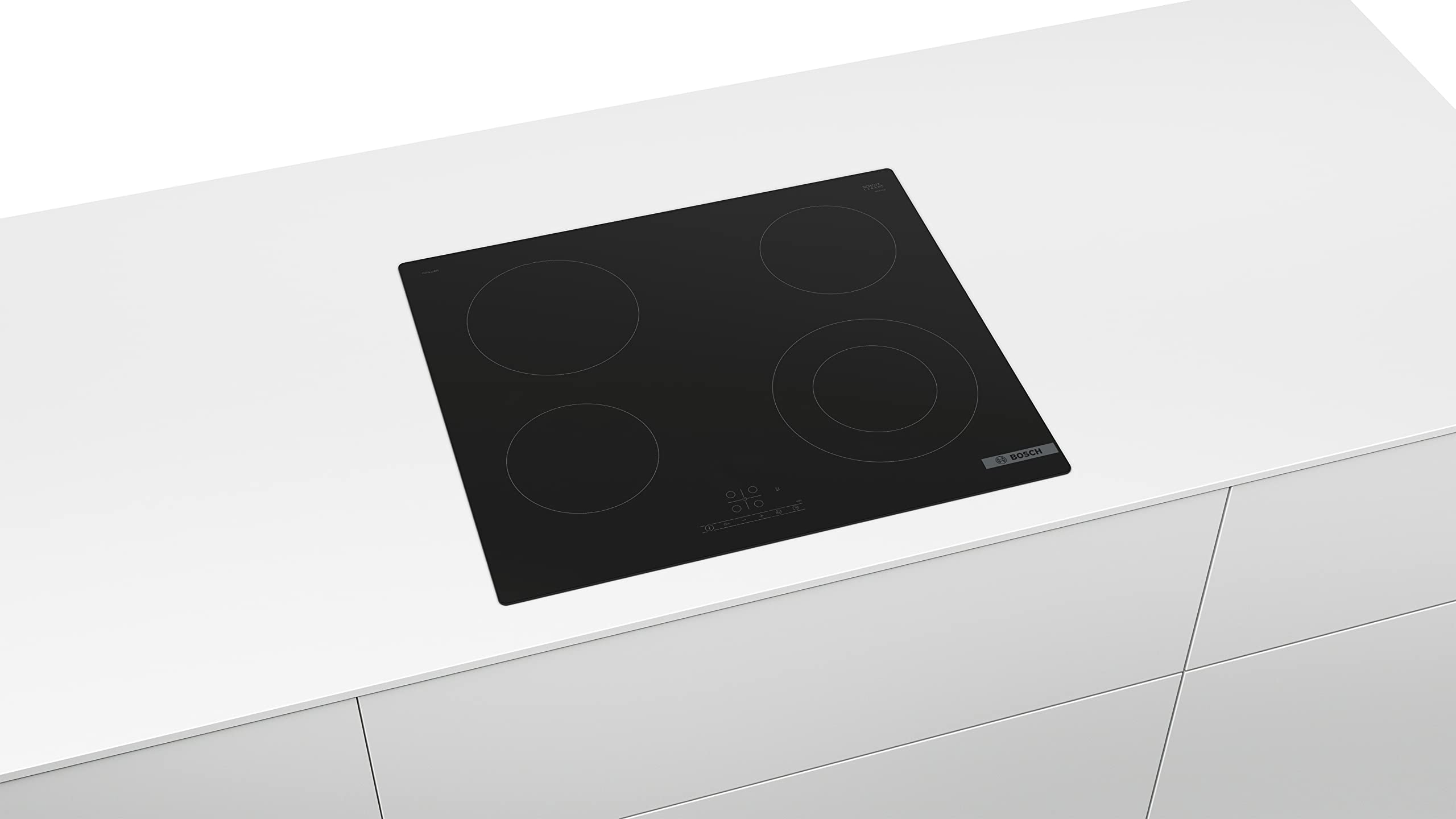 Bosch PUC611BB5E- Série 4, Plaque à Induction - 3 Feux - 60 cm - Puissance 4600 W - Noir