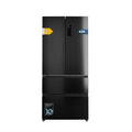 Cecotec Réfrigérateur Porte Française de 4 Portes Semi-Intégrable 458L Total No Frost Bolero CoolMarket F2D 458 SBI Dark E, Hauteur 189 cm et 83 cm Largeur, MetalFlexCooling, Compresseur Inverter