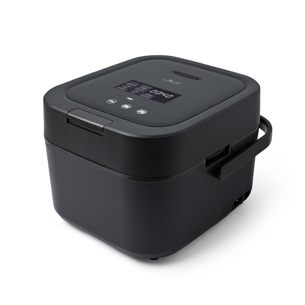 Yum Asia Hotaru Cuiseur à riz avec chauffage par induction (IH) et bol en céramique (3 tasses, 0,54 litre), 7 fonctions de cuisson du riz, 5 fonctions multicuiseur, 220-240V EU (Gris ardoise)
