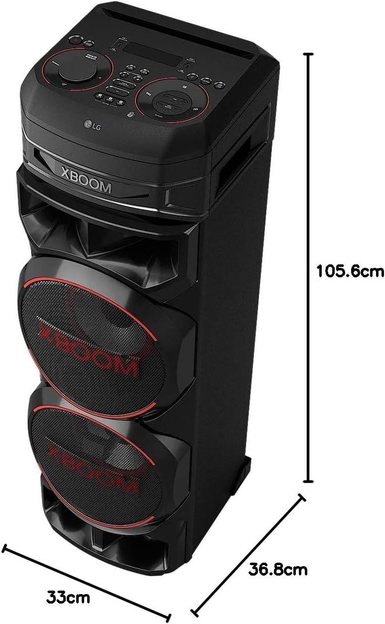 LG XBOOM Enceinte Bluetooth, Speaker Bluetooth avec Bass Puissantes, 8 Subwoofer RNC9