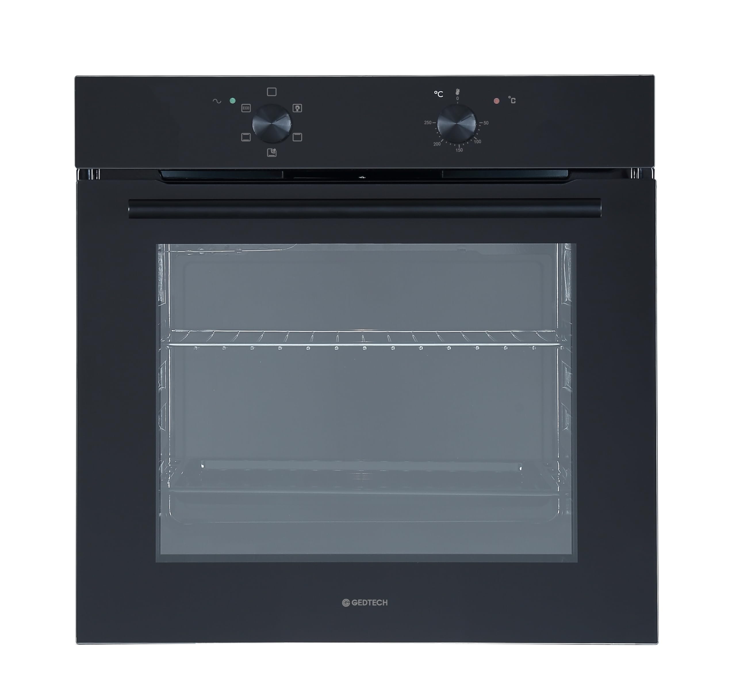 GEDTECH Four encastrable multifonctions GFO76BL - Noir - 76L - Grill - Porte froide - Fonctions vapeur