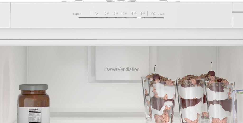 Bosch KIR81NSE0, Série 2, Réfrégirateur 1 porte, Encastrable, 177,2 x 54,1 cm, 310 L