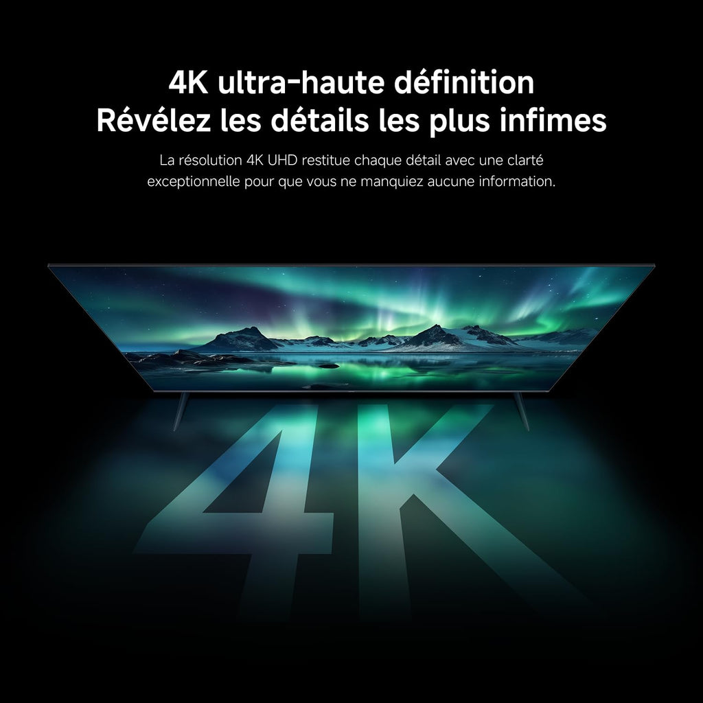 XIAOMI TV F Pro 43, 101 cm (43 Pouces), 4K UHD QLED, Smart TV, Fire TV, Contrôle Vocal Alexa, HDR10+, MEMC, 2Go+32Go, Compatible avec AirPlay