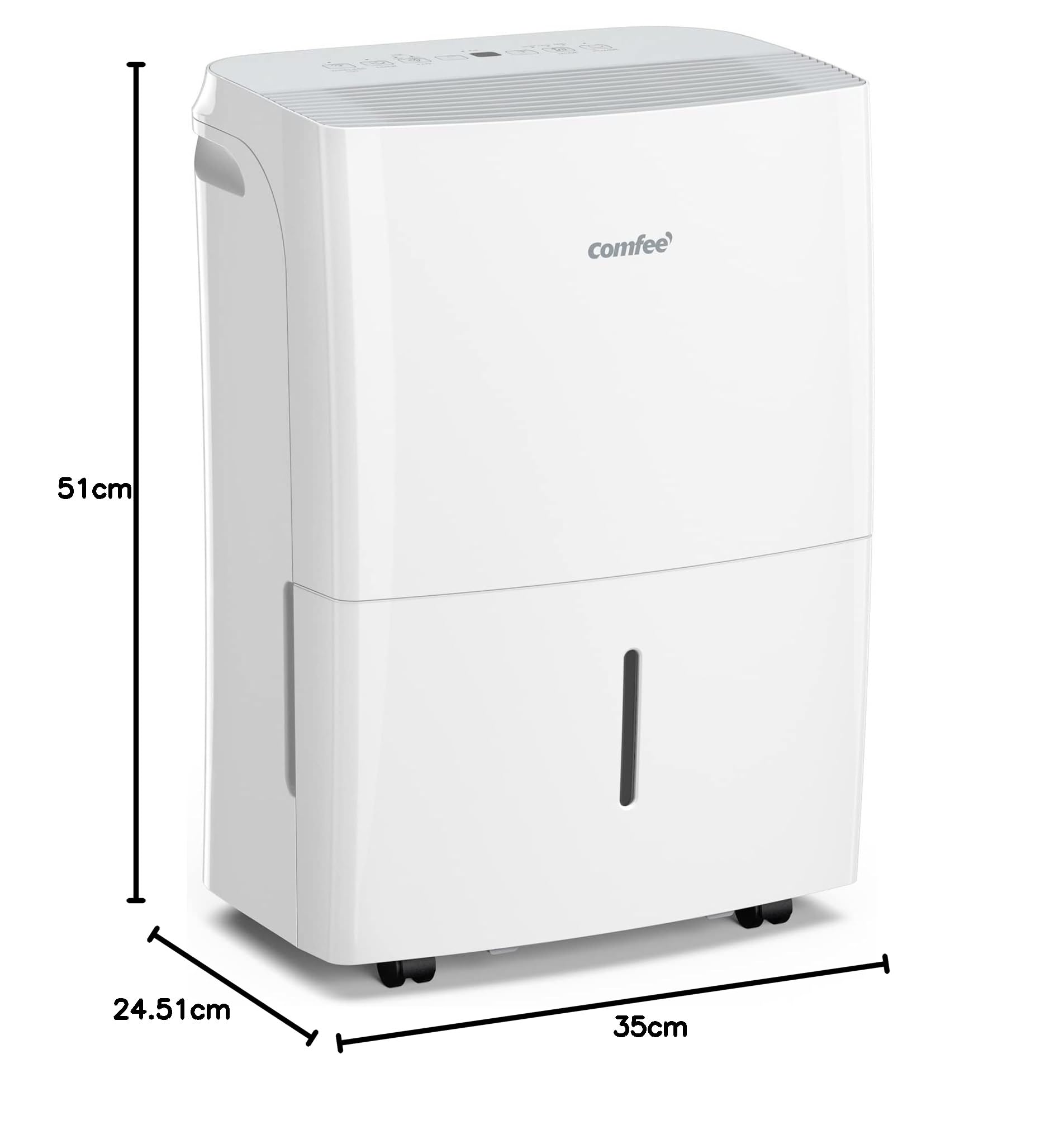 Comfee Déshumidificateur Connecté 20L/jour, 4 Modes, Deshumidificateur d air Silencieux, Sèche-Linge, Réservoir 3L, Pour pièce de 40㎡/100m³, MDDF-20DE