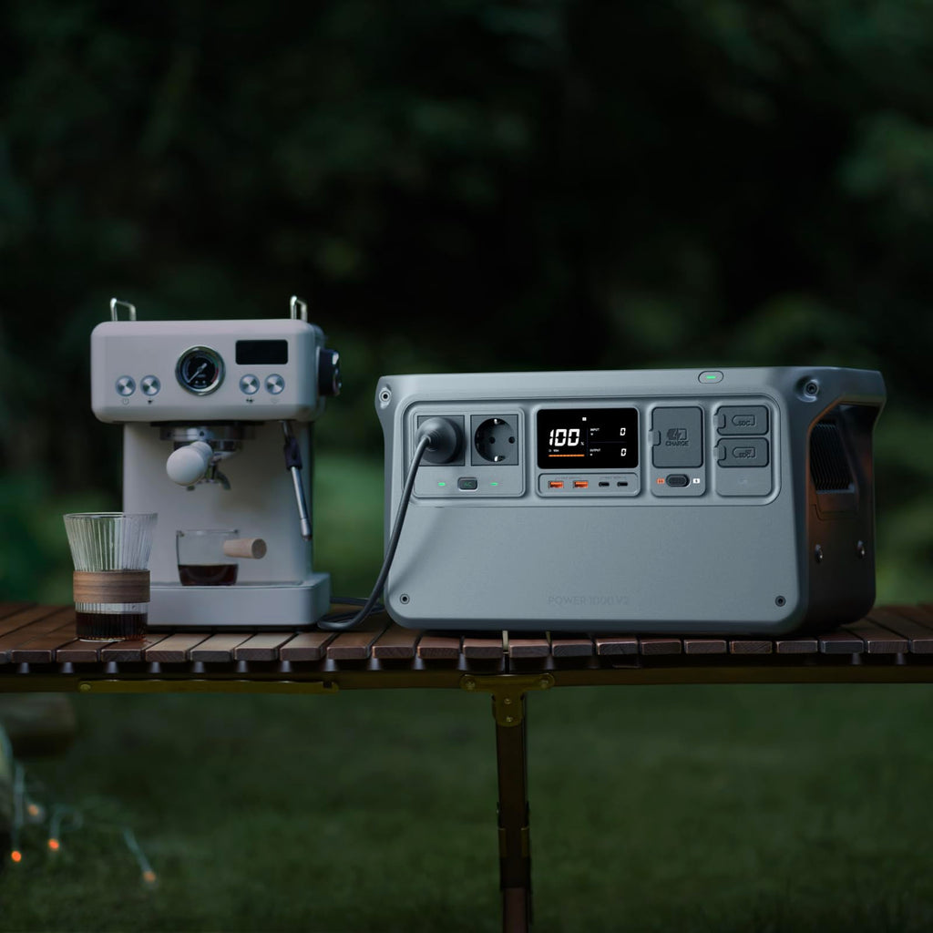 DJI Power 1000 V2, station électrique portable 1 024 Wh (Batterie LFP), sortie stable de 2 600 W, recharge de 0–80% en 37 Min, générateur électrique portable pour maisons, systèmes hors réseau