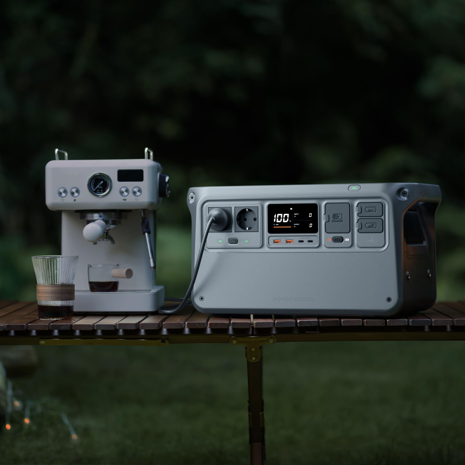 DJI Power 1000 V2, station électrique portable 1 024 Wh (Batterie LFP), sortie stable de 2 600 W, recharge de 0–80% en 37 Min, générateur électrique portable pour maisons, systèmes hors réseau