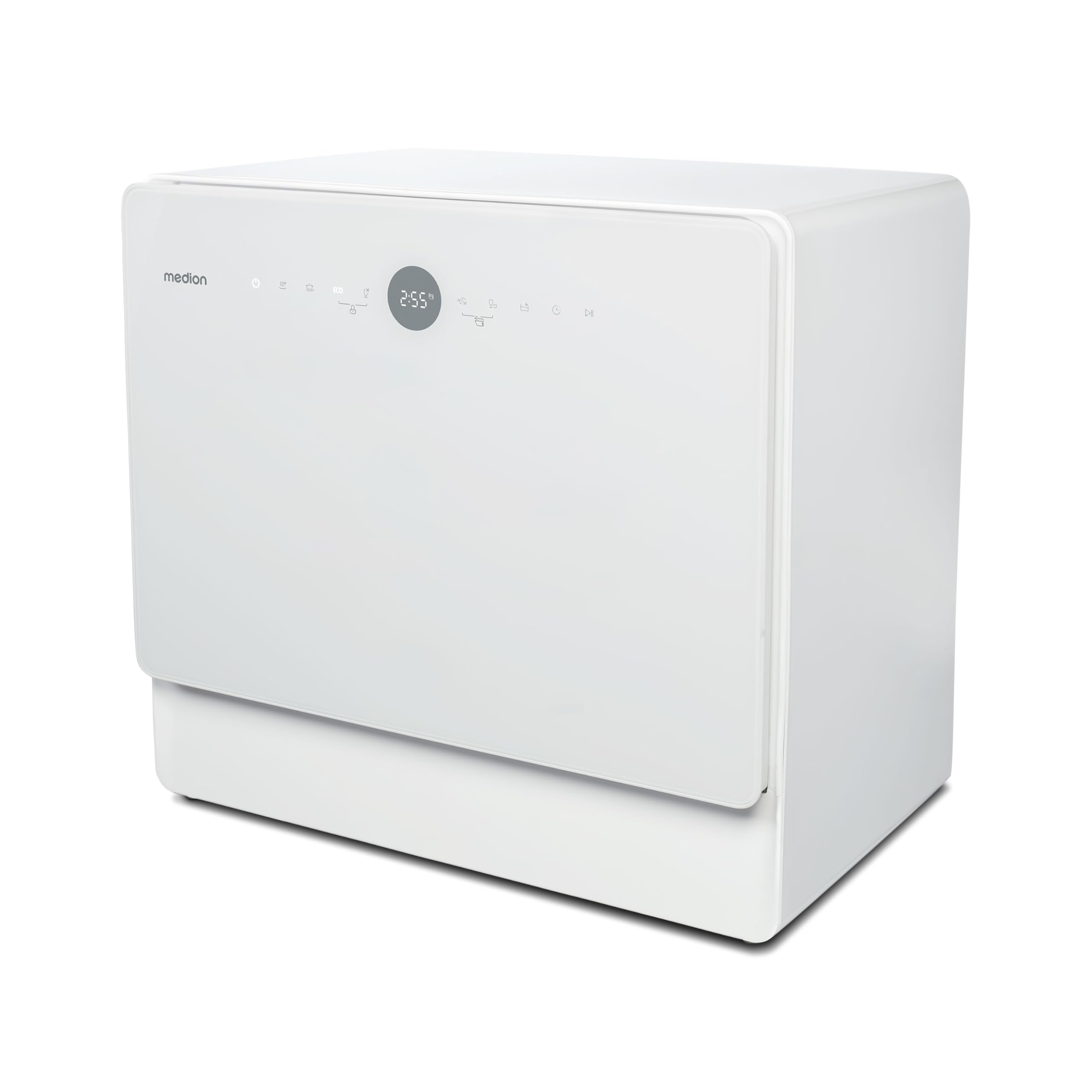 MEDION Mini lave-vaisselle DWT50 (lave-vaisselle de table, lave-vaisselle, 5 couverts, fonctionne avec/sans raccordement à l'eau, fonction seau, 35 cm