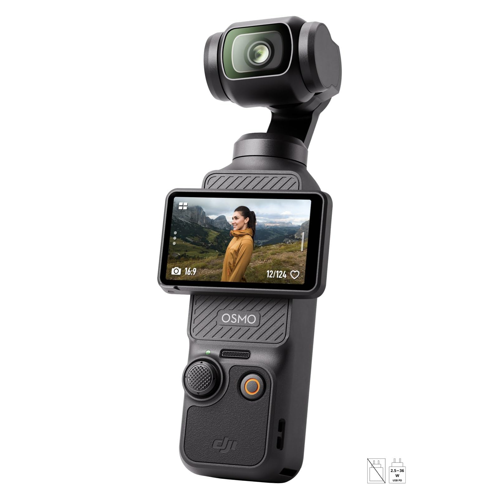 DJI Osmo Pocket 3, digital camera vlog CMOS 1'' et Vidéo 4K/120 ips, Stabilisation à 3 axes, MAP rapide,Suivi Facial/Objets,Écran tactile rotatif 2",p