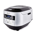 Yum Asia Bamboo Cuiseur à riz avec chauffage à induction (IH) et bol en céramique, 7 fonctions de cuisson au riz, 4 fonctions multicuiseurs, écran LED Motouch – 220-240V EU (Argent métallique)