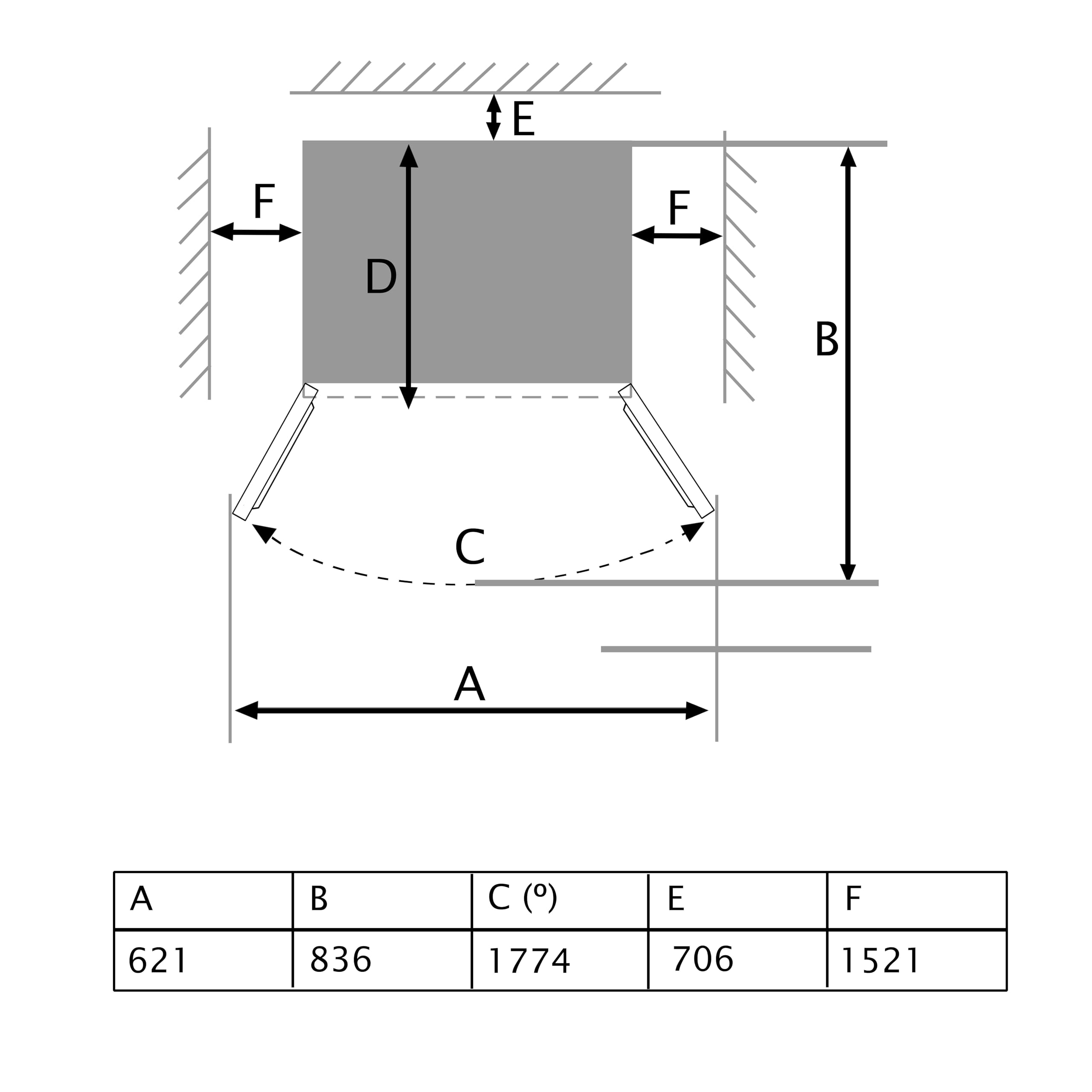 Cecotec Refrigerator Glass French Door 510 L Bolero CoolMarket FD 510 Glass E. 183 cm High, 84 cm Wide, Motor Inverter Plus, Fast Cooling and Fast Freezing, MultiAirFlow, Total NoFrost