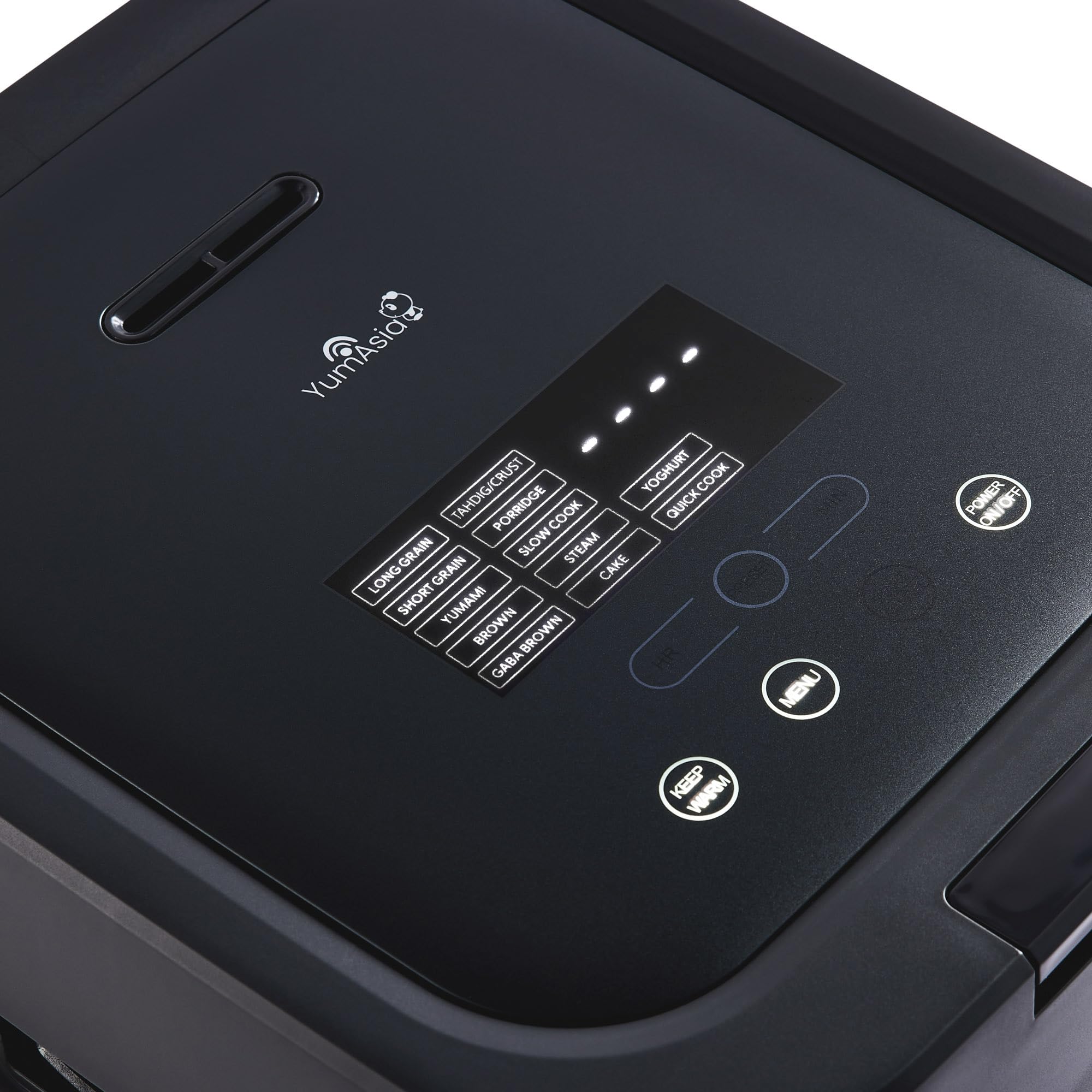 Yum Asia Hotaru Cuiseur à riz avec chauffage par induction (IH) et bol en céramique (3 tasses, 0,54 litre), 7 fonctions de cuisson du riz, 5 fonctions multicuiseur, 220-240V EU (Gris ardoise)