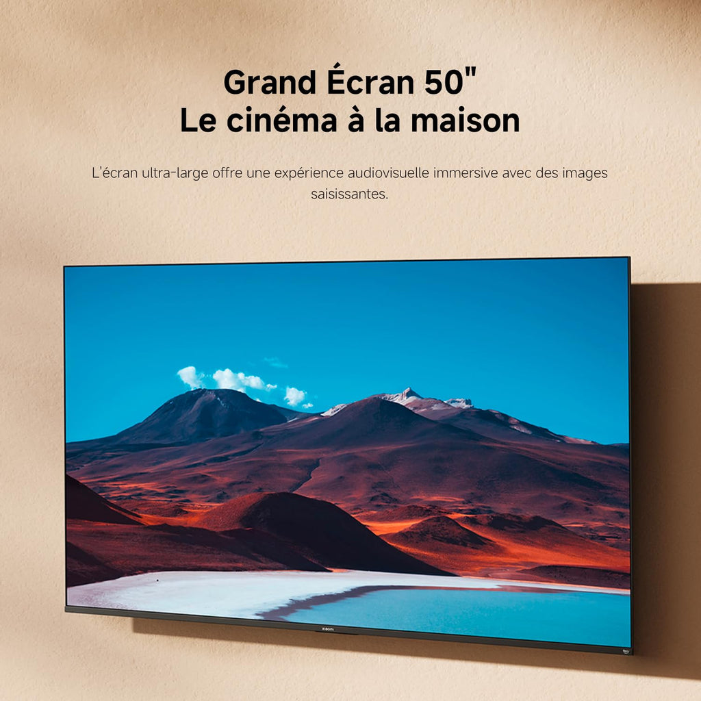 Xiaomi TV F 50, 127 cm (50 Pouces), 4K UHD, Smart TV, Fire TV, Contrôle Vocal Alexa, HDR10, MEMC, Mode Game Boost 120Hz, 2Go+32Go, Compatible avec AirPlay
