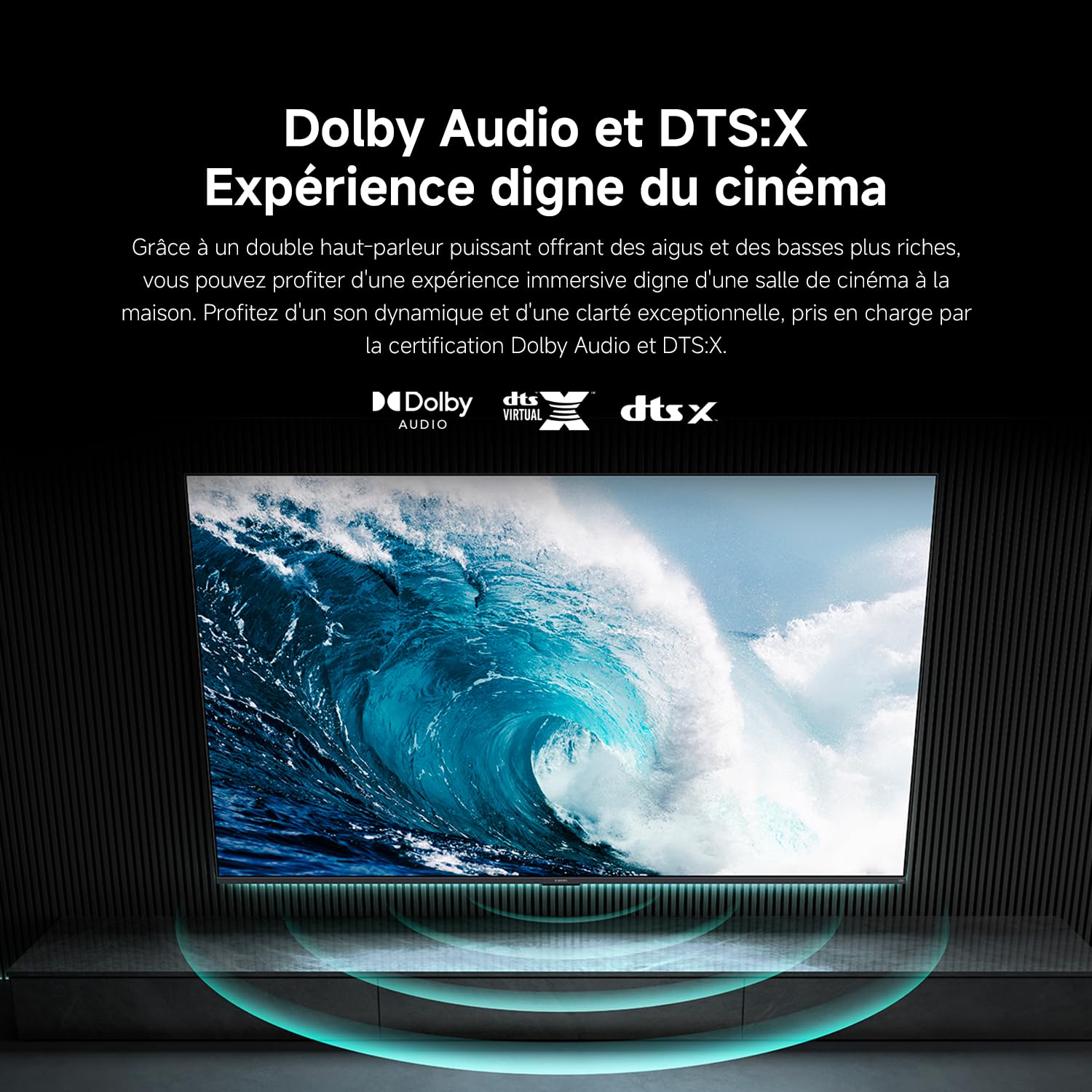 Xiaomi TV F 50, 127 cm (50 Pouces), 4K UHD, Smart TV, Fire TV, Contrôle Vocal Alexa, HDR10, MEMC, Mode Game Boost 120Hz, 2Go+32Go, Compatible avec AirPlay