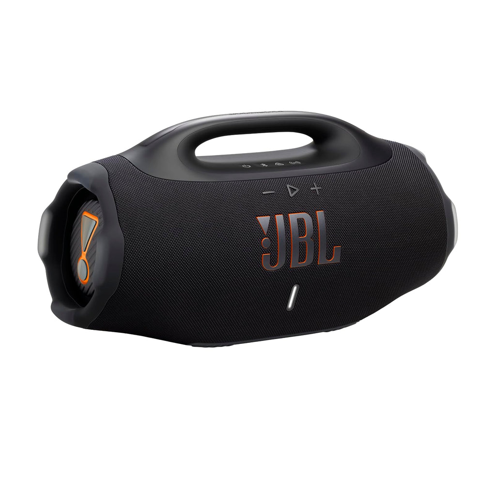 JBL Boombox 4, Enceinte Bluetooth Portable, Son JBL Pro, AI Sound Boost, étanchéité et résistance à la poussière IP68, jusqu'à 34 h d’autonomie, Connexion Multi-Enceintes Auracast, Noir