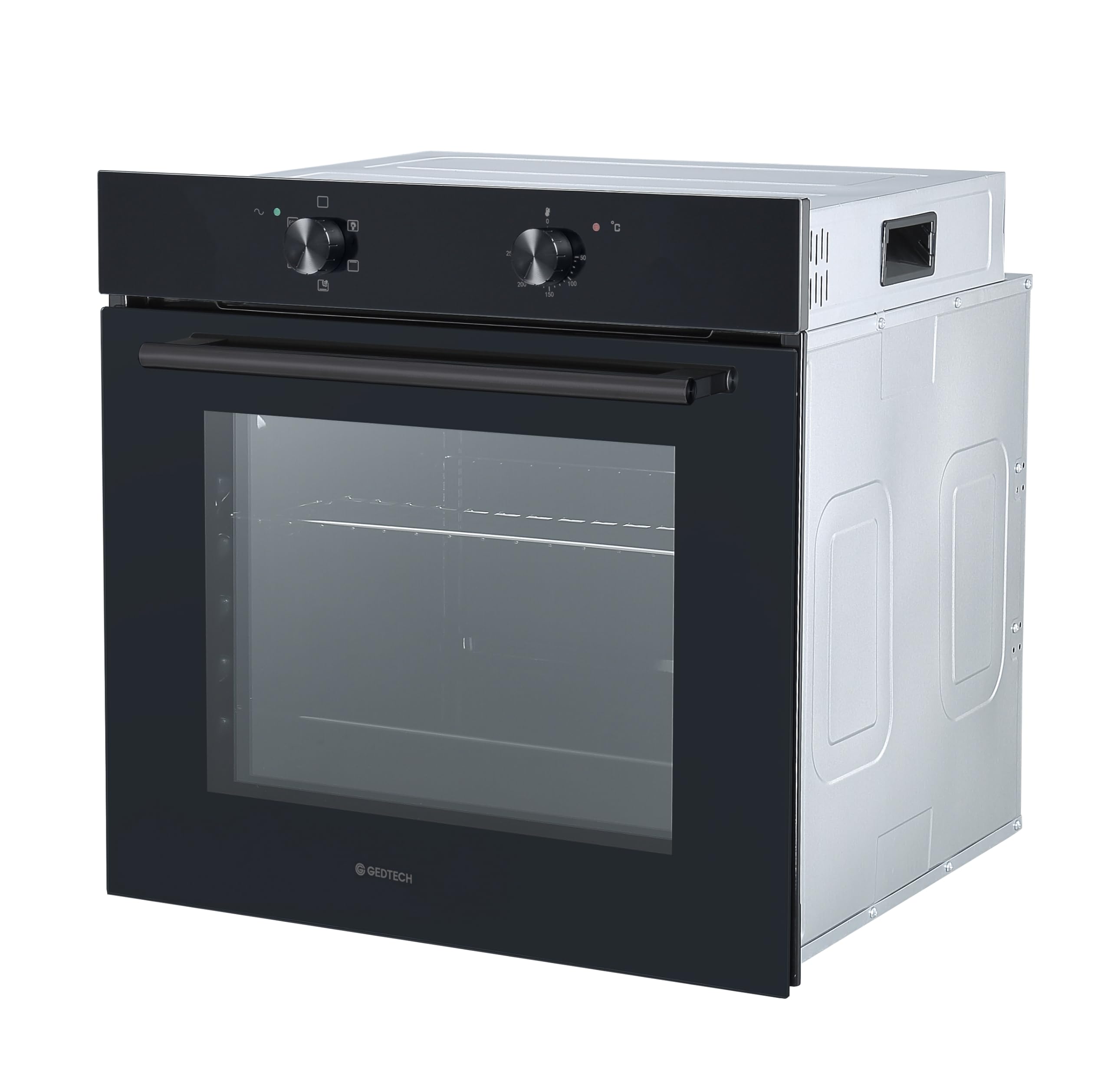 GEDTECH Four encastrable multifonctions GFO76BL - Noir - 76L - Grill - Porte froide - Fonctions vapeur
