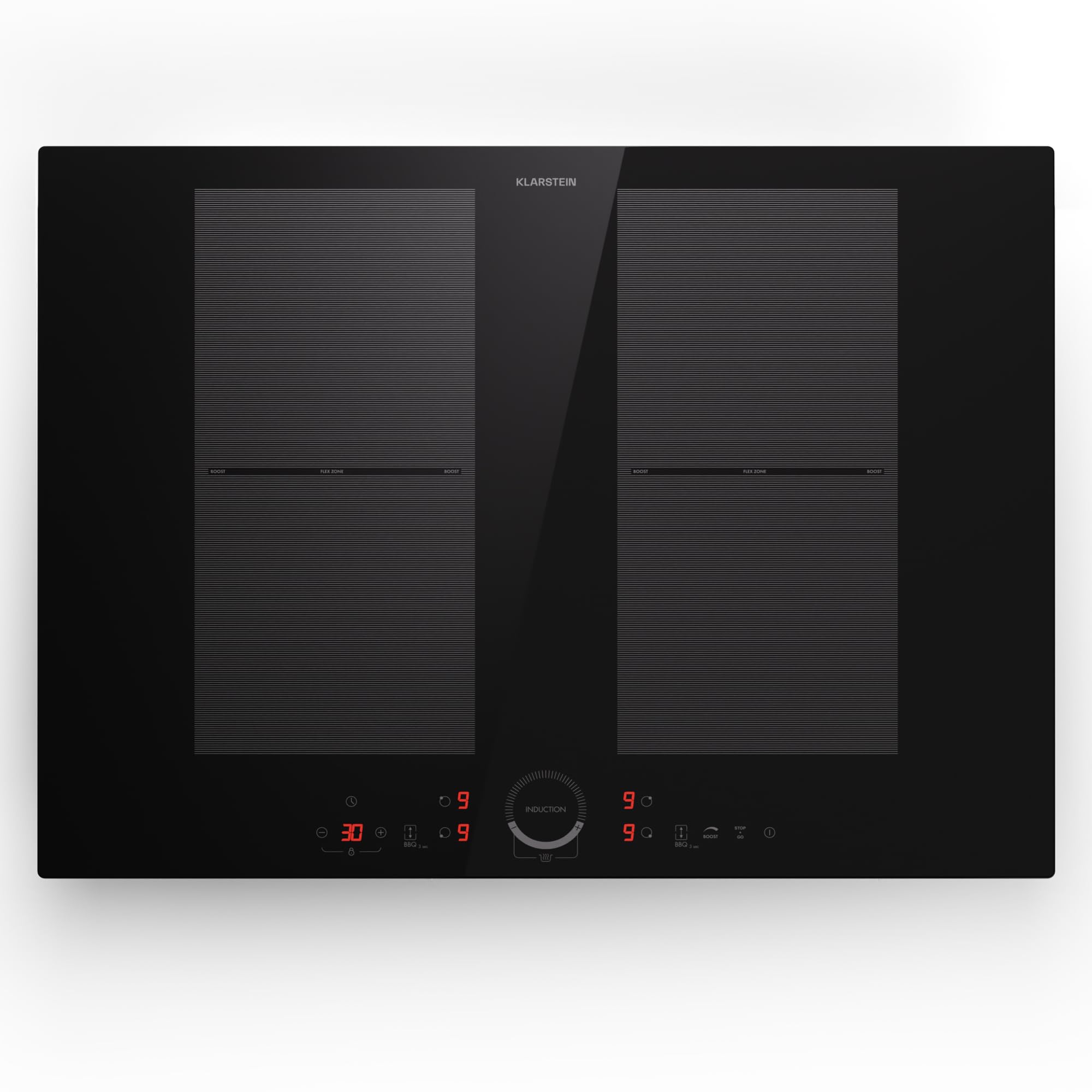 Klarstein Table de cuisson électrique induction encastrée 7000W 4 feux ThermoBoost