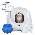 Catlink Baymax-Lite Litière autonettoyante pour Chat contrôle de la santé de Votre Chat télécommande APP, Anti-Blocage, Anti-Odeur, 4 Modes de Nettoyage, Convient pour Les Chats de 1,5 à 10 kg