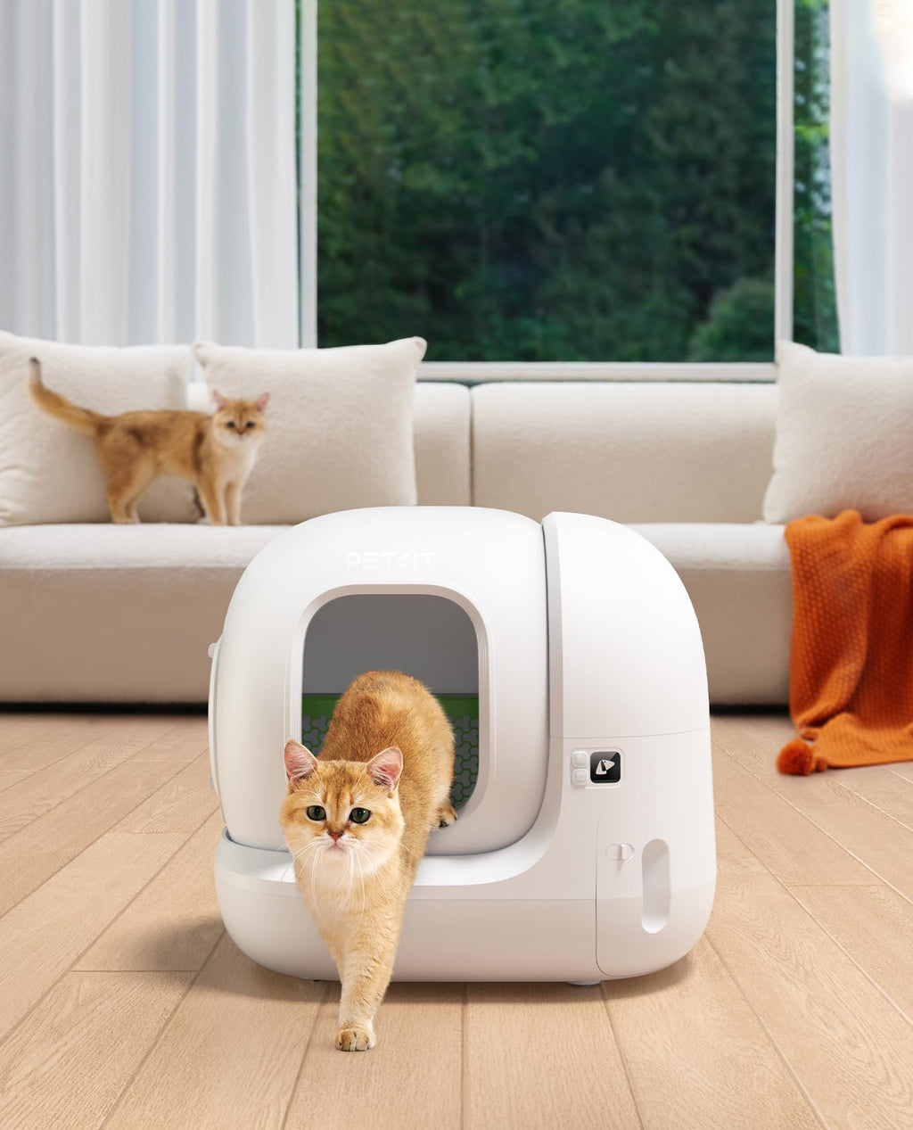 PETKIT Pura Max 2 Litiere Chat Autonettoyante, Bac à Litière Autonettoyante Amélioré, Anti-fuites/Anti-pincement/xSecure/Contrôle APP/pour Plusieurs Chats(Pas de Déodorant en Spray ou en Tampon)