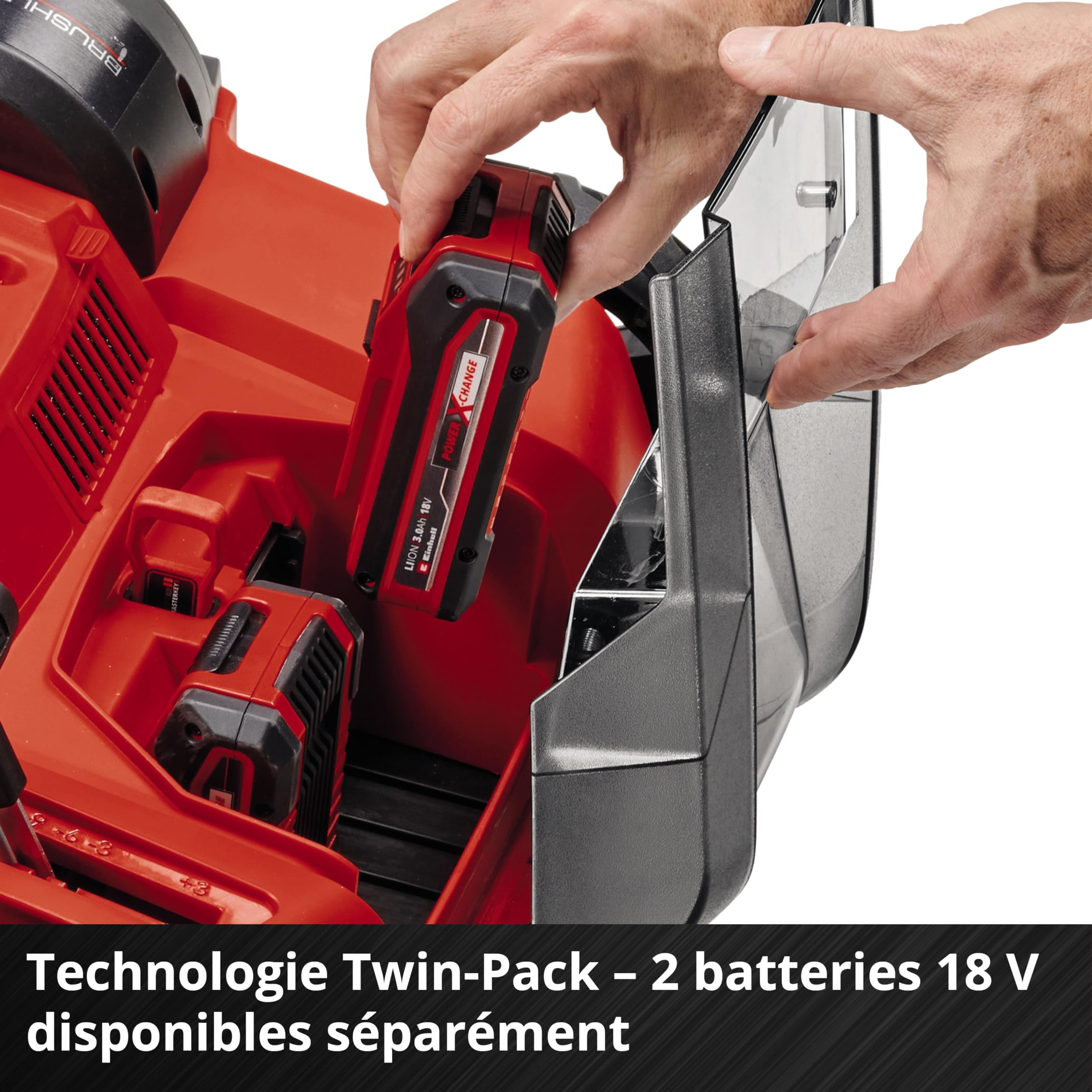 Einhell Scarificateur-aérateur sans fil GE-SA 36/35 Li-Solo Power X-Change (36 V, moteur sans charbon, rouleau de scarification 35 cm) Livré sans batterie ni chargeur
