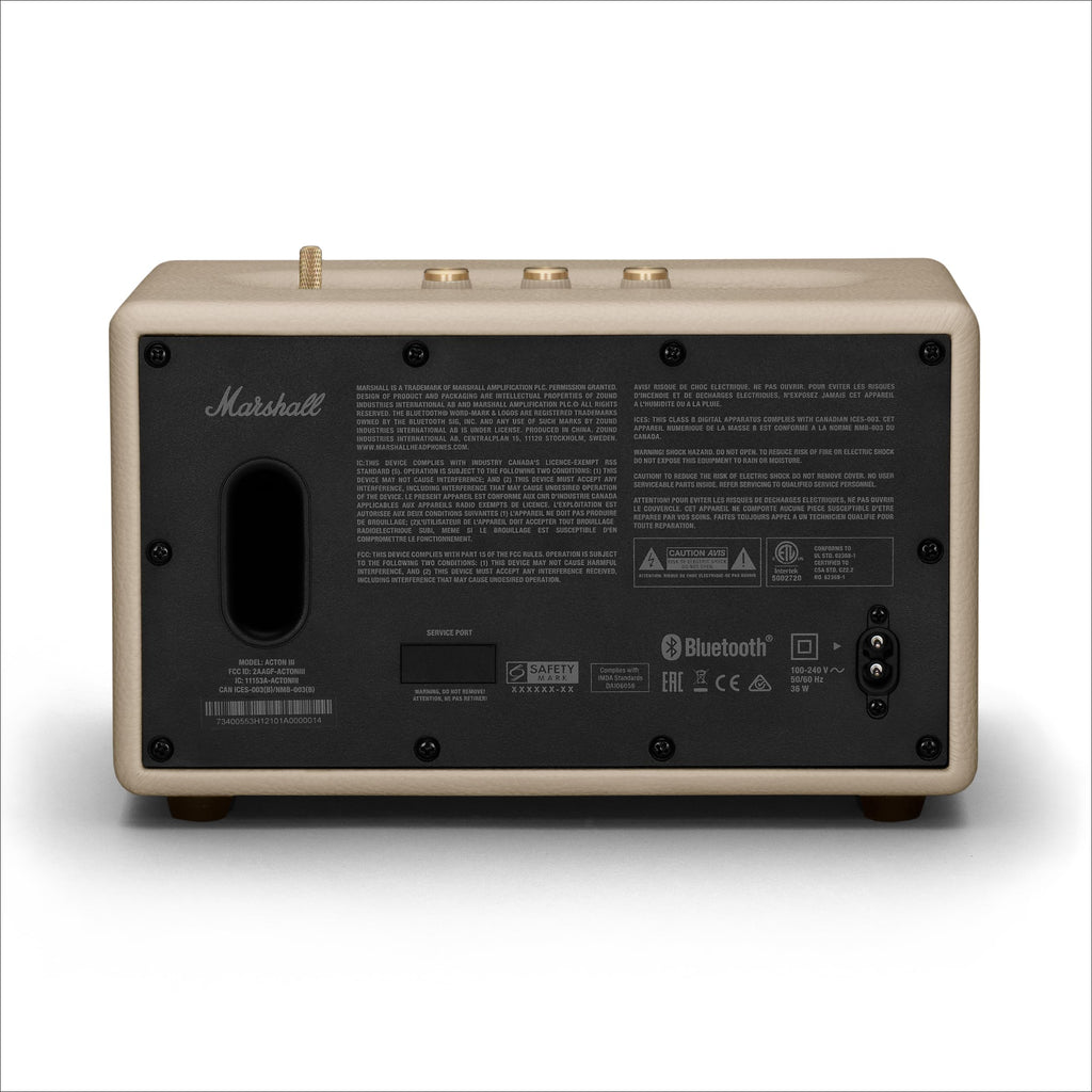 Marshall Acton III Enceinte Bluetooth sans Fil - Crème