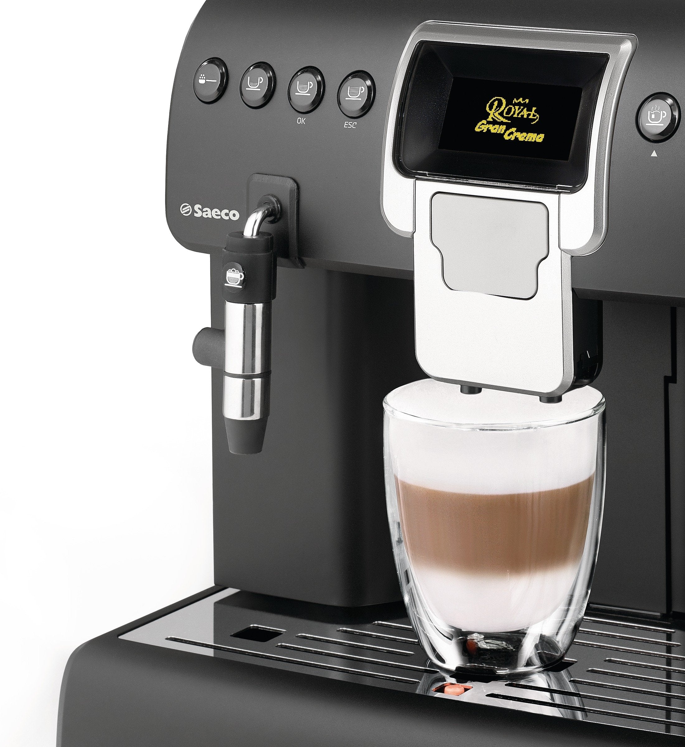 Philips HD8920/01 Machine à café automatique Royal Gran Crema Noir mat, 2,2 l, 350 g, 1400 W